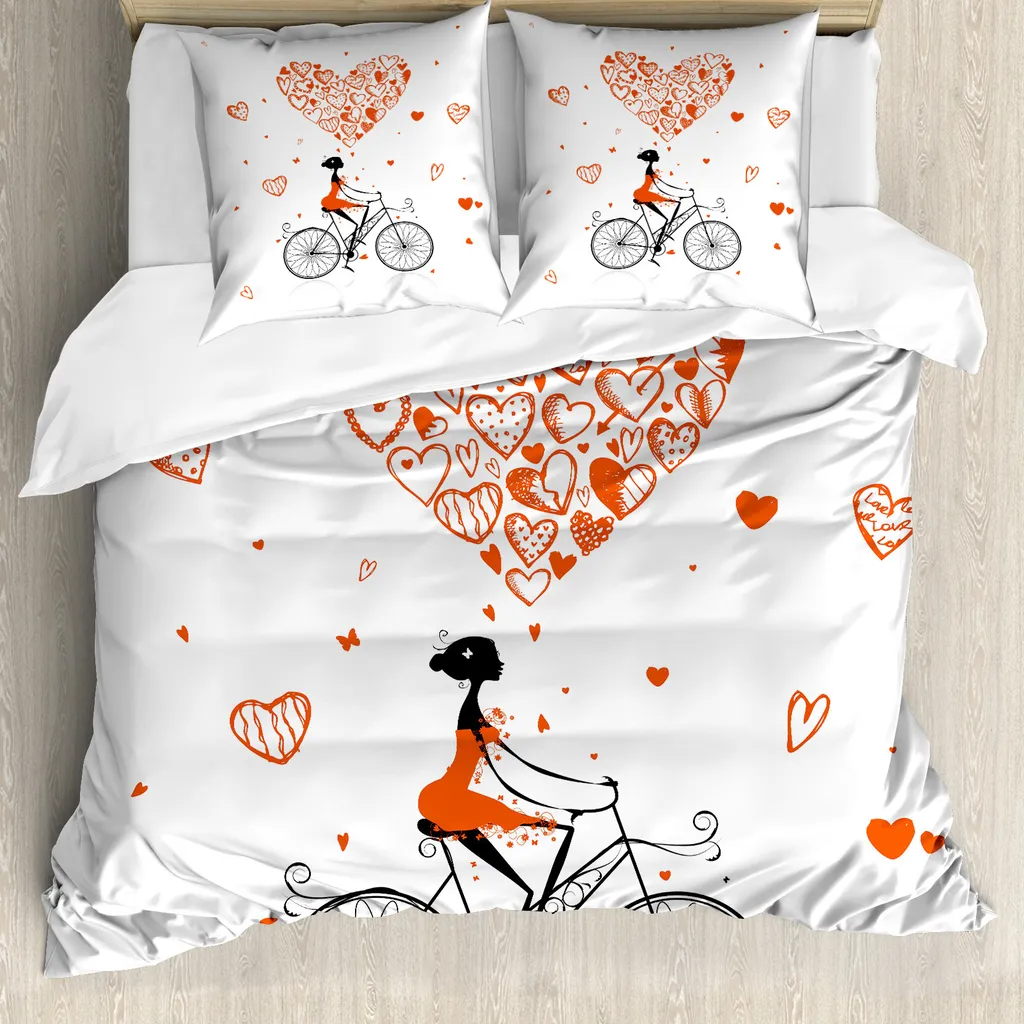 Set Letto ABAKUHAUS San Valentino 155x220 Lavabile Facile Stiratura