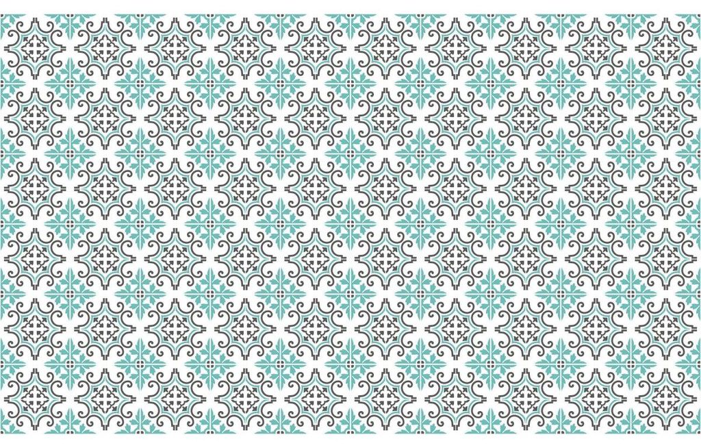 Selbstklebende Fliesenaufkleber für Küche und Bad – 60 Zementfliesenaufkleber, Azulejos Paco Stil – 60 Aufkleber, 15 x 15 cm