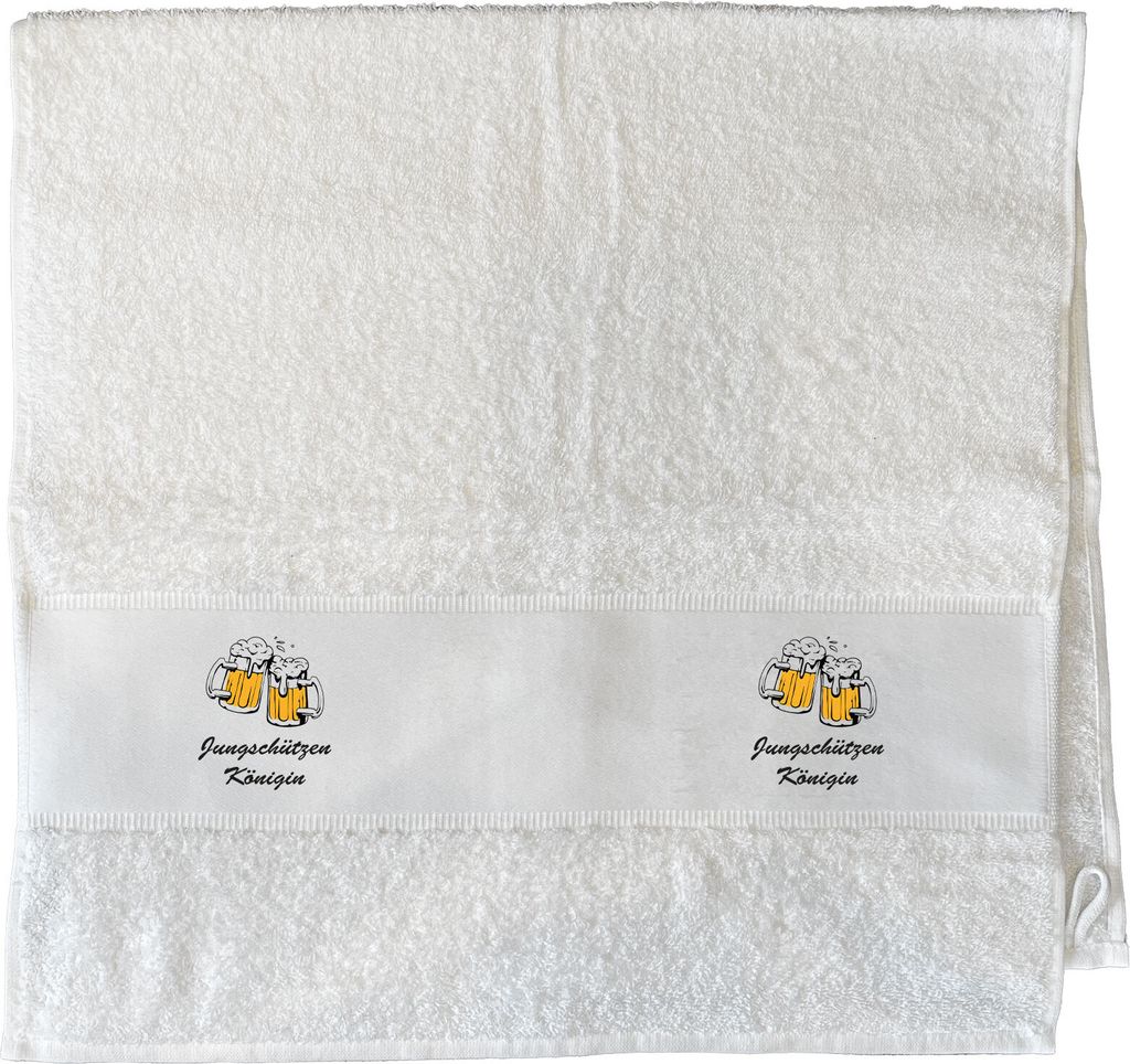 Huuraa Handtuch Jungschützenkönigin Schützenfest 50x100cm White Baumwolle Handtuch Geschenkidee