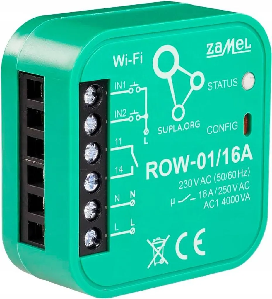 Module de commande WiFi Zamel Supla encastrable pour maison connectée