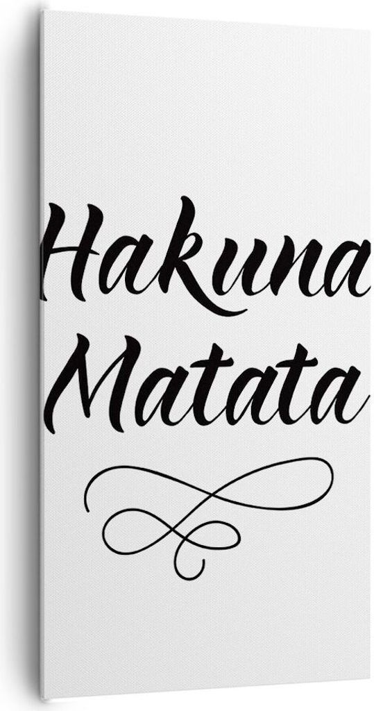 Bild auf Leinwand - Leinwandbild - Einteilig - Hakuna Mama Maxim - 65x120cm - Wand Bild - Wanddeko - Wandbilder - Leinwanddruck - Bilder - Wanddeko...