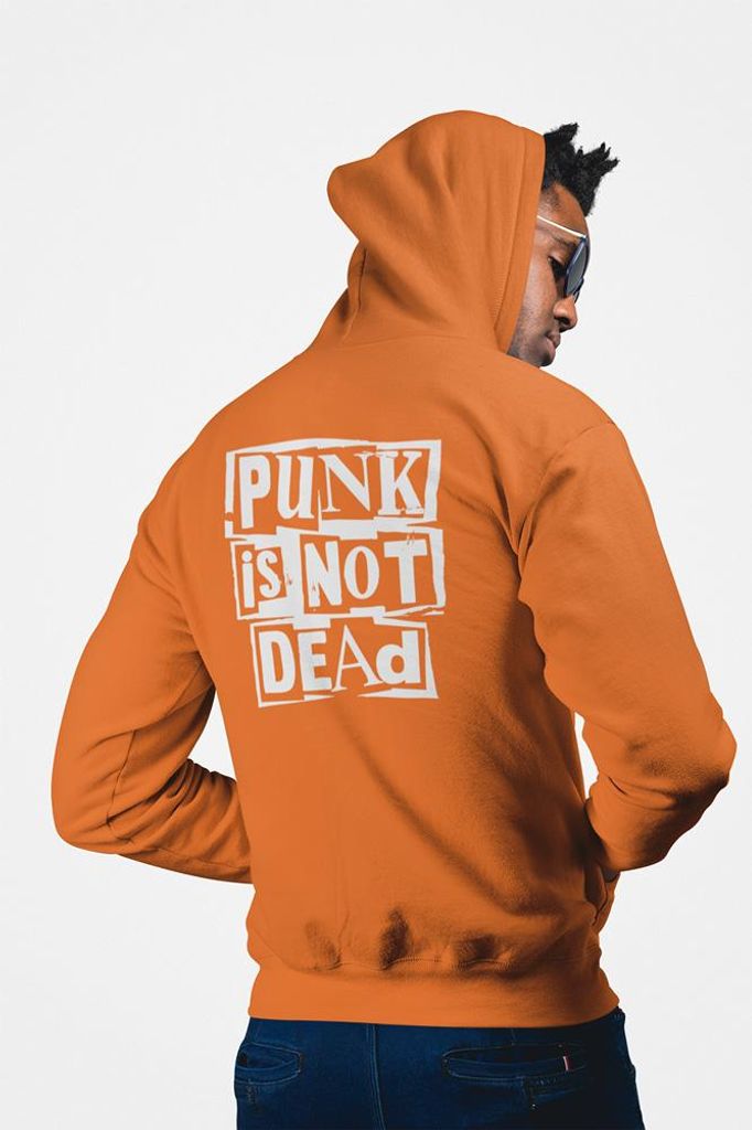 D&B Uni Hoodie ZIPZN00004 Punk Orange-Größe XL