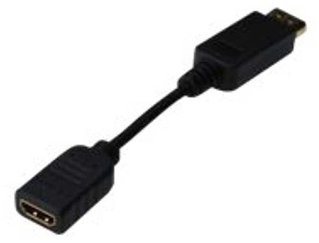 DIGITUS DisplayPortKabel DPort -> HDMI-A St/Bu 0,15m Immagine del prodotto 