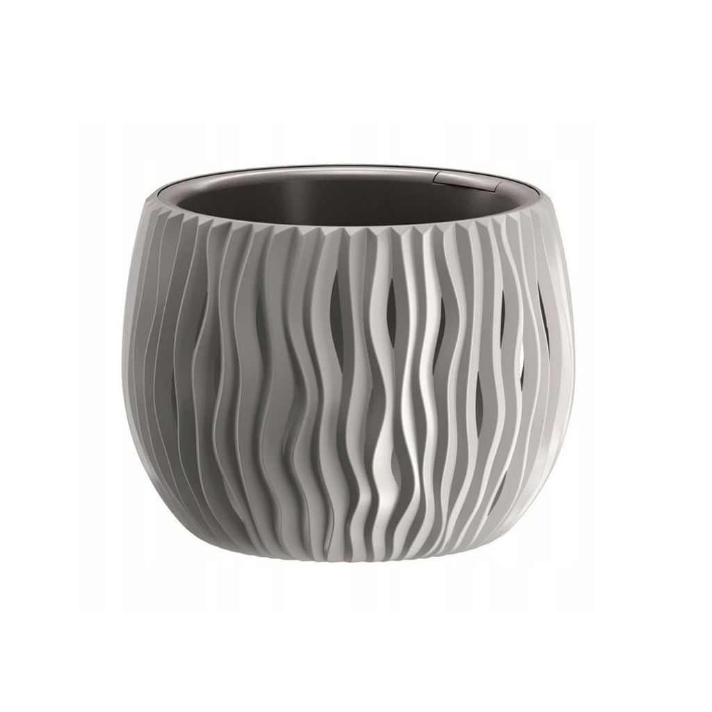 Prosperplast Blumentopf BOWL SANDY Grau 23,8 cm