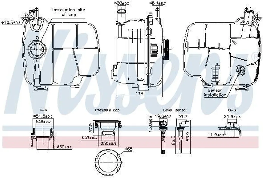 Réservoir compensation NISSENS 996305 : Entretien Opel Astra J P10