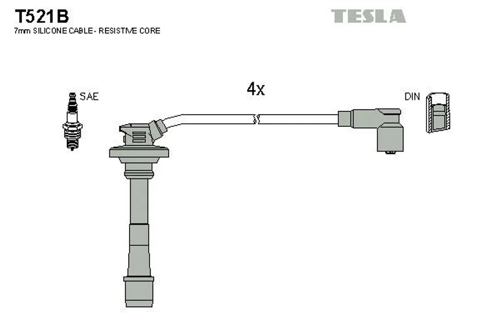 Réparer les Ratés Moteur avec les Câbles TESLA T521B pour Toyota Celica