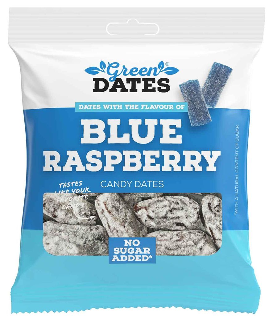 Green Dates Blue Raspberry 90g Produktbild 