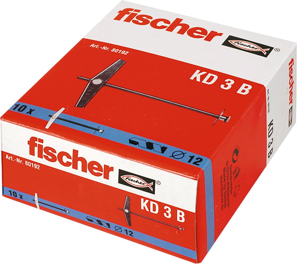 fischer Kippdübel KD 3 B 10 Stk