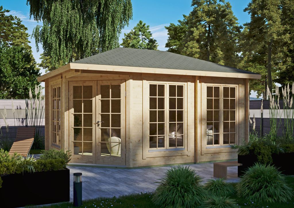 Fjordholz Gartenhaus Modell Glasgow 44 C