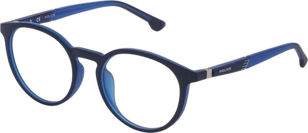 Lunettes de vue Police VPL878 520JEB monture optique homme bleu mat