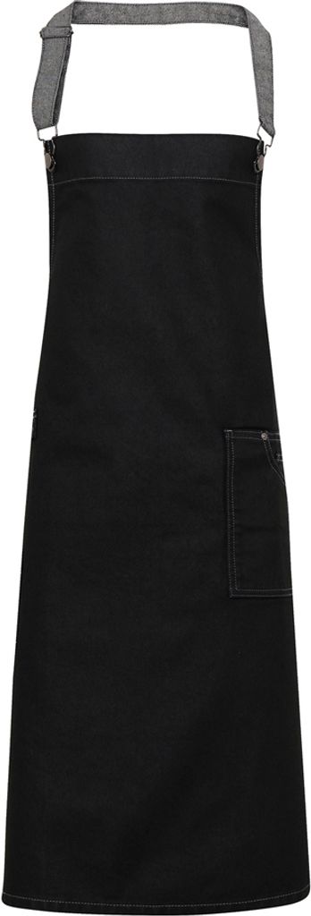 Premier - Schürze "District" PC5469 (Einheitsgröße) (Jeans-Schwarz)