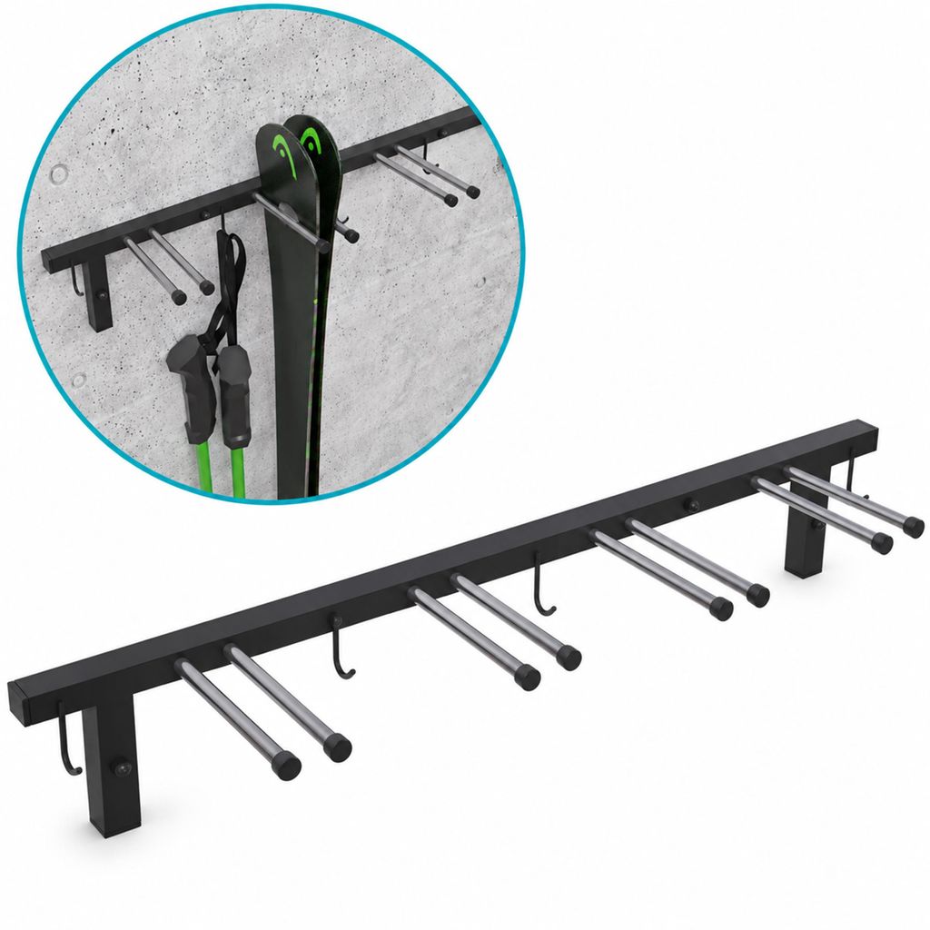 QLS Skihalterung Wandhalterung S3 Nordic Walking Trekking Produktbild 