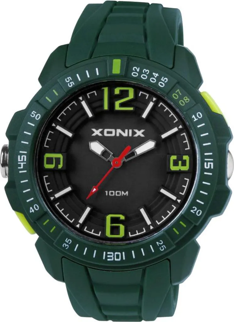 Orologio Xonix CAI-003 Verde Scuro: Sportivo 10 ATM per Uomo e Ragazzi