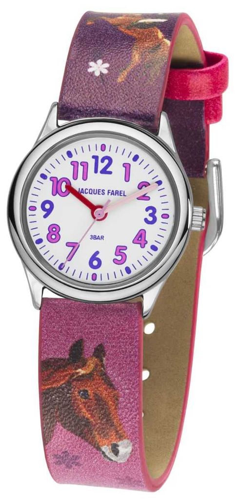 JACQUES FAREL Kinder-Armbanduhr Analog Quarz Mädchen Produktbild 