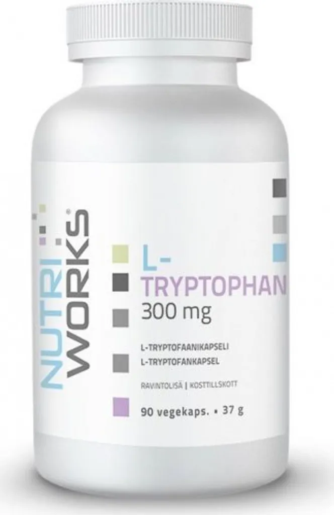 Nutriworks L-Tryptophane 300mg : 90 gélules végétales haute pureté