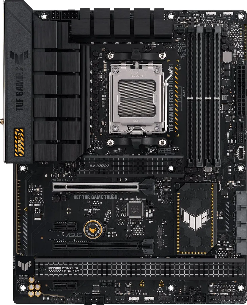 Asus TUF B650-Plus WiFi avec DDR5 et PCIe 5.0 pour Gaming Intense