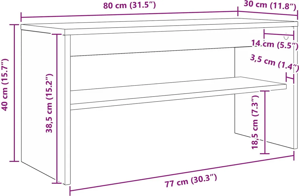 Mobile TV Bianco Compatto 80cm - Ideale per Case Vacanze e Camere - 9