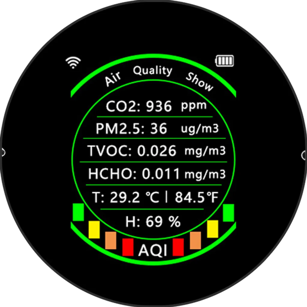 Détecteur de Dioxyde de Carbone Connecté et Analyseur d'Air Multofonction - 2
