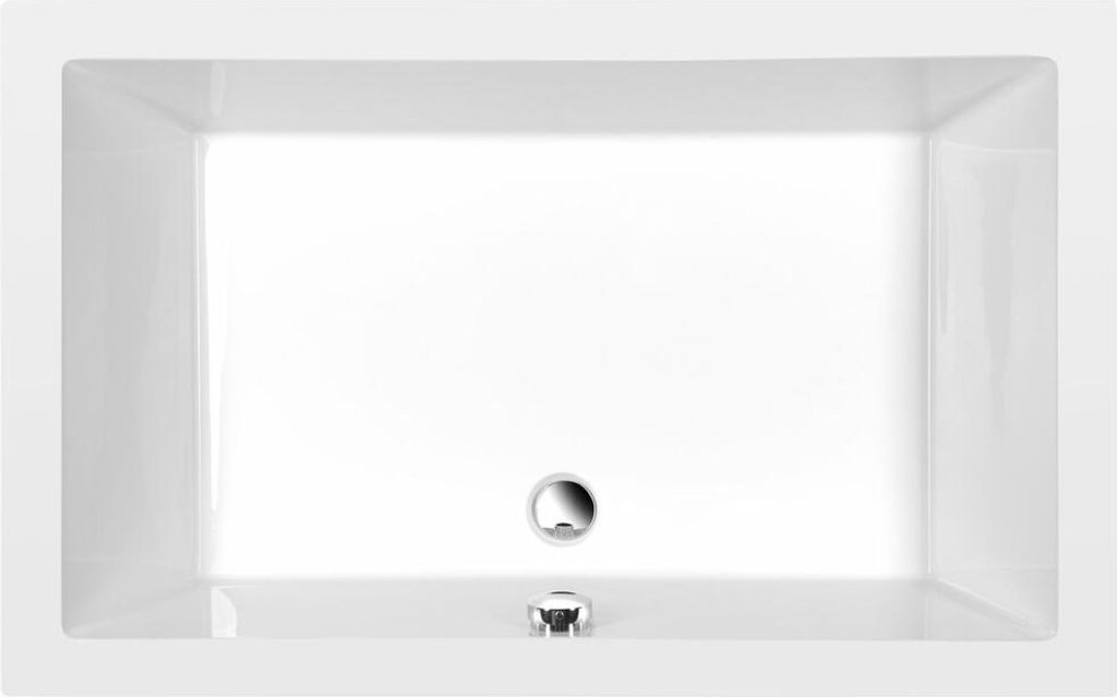 Polysan DEEP Rechteck-Duschwanne 120x75x26cm, tief, weiß Produktbild 