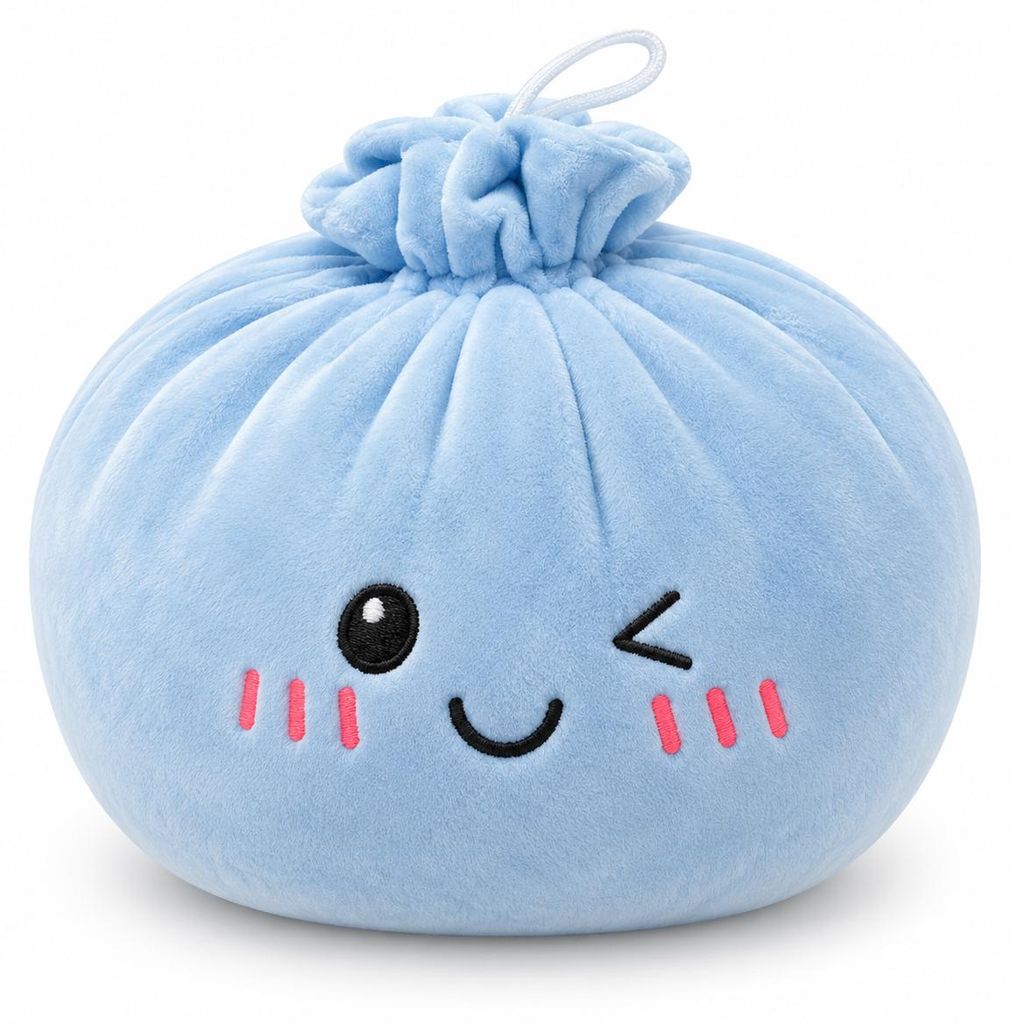 Plush Dumpling Kawaii Kuschelkissen Plüschtier Kuscheltier Produktbild  KI-generiertes Bild