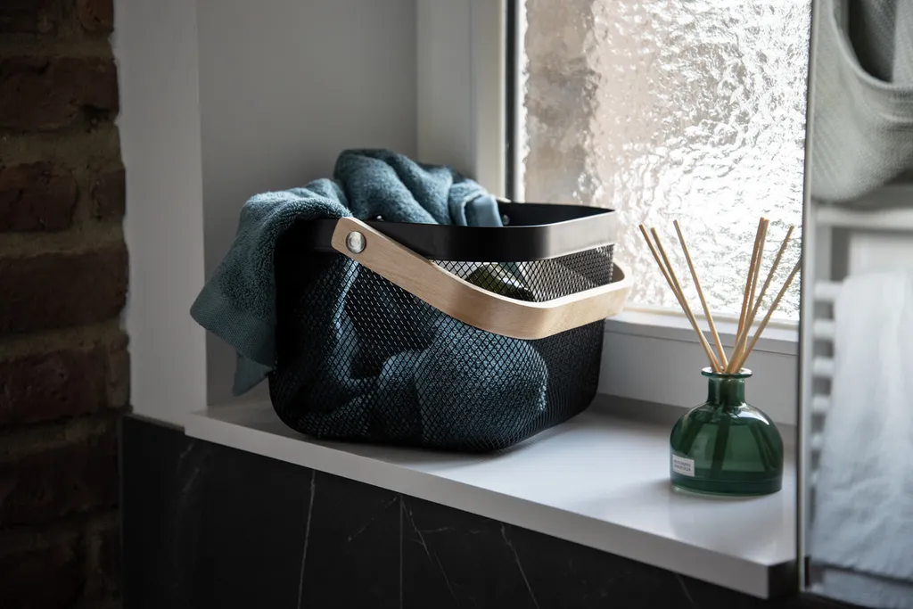 Panier Rangement Serviettes Bambou WENKO Bambusa - Solution Gain Place