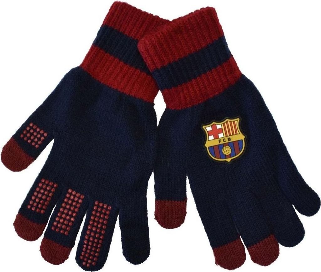 Guanti FC Barcelona Junior in blu 5004GU3P Immagine del prodotto 