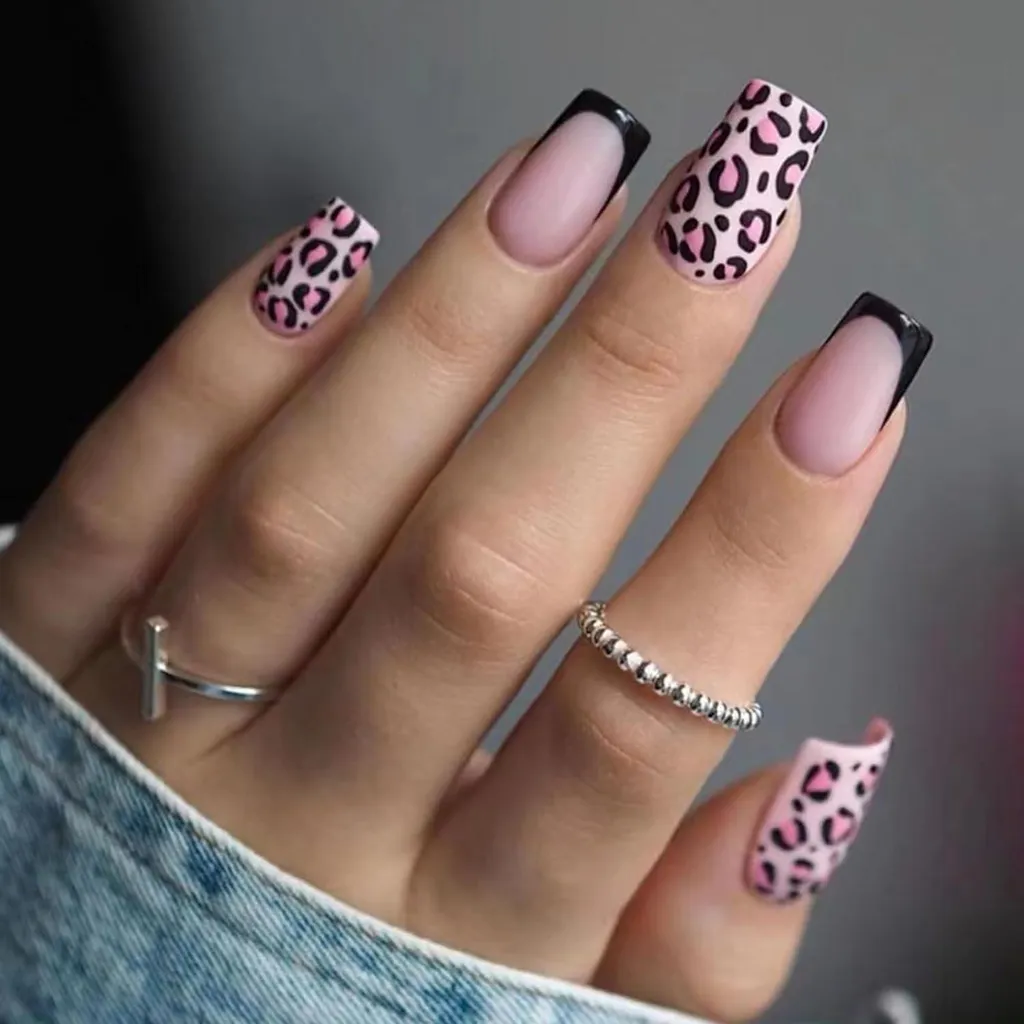 Unghie a Pressione Ceboic: Tecnologia ABS e Design French Leopard