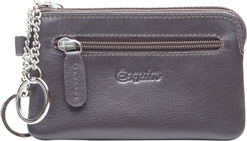 Esquire Schlüsselmäppchen Duo Key Case Brown dunkelbraun