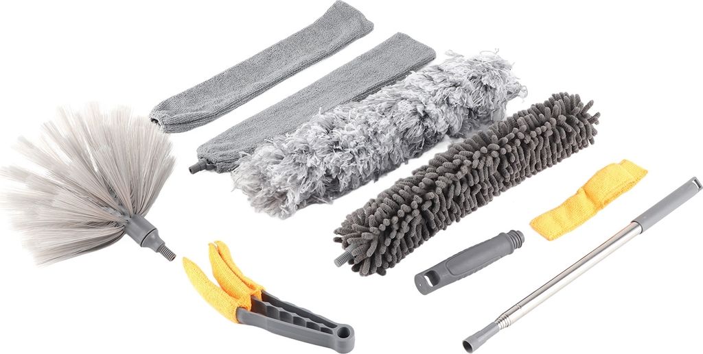 Staubwedel, Mikrofaser-Staubwedel-Kit, ausziehbare Staubwedel, Teleskop-Staubwedel, ausziehbarer Staubwedel, Mikrofaser-Staubwedel