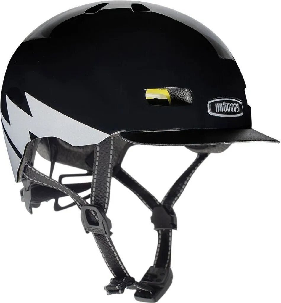Casque de vélo Nutcase Street MIPS Gloss Reflective Darth Lightnin M