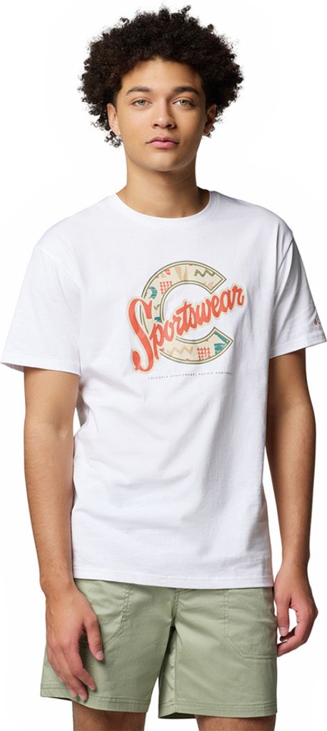 Columbia Rapid Ridge Graphic Kurzarm-t-shirt Weiß 2XL Mann Weiß 2XL