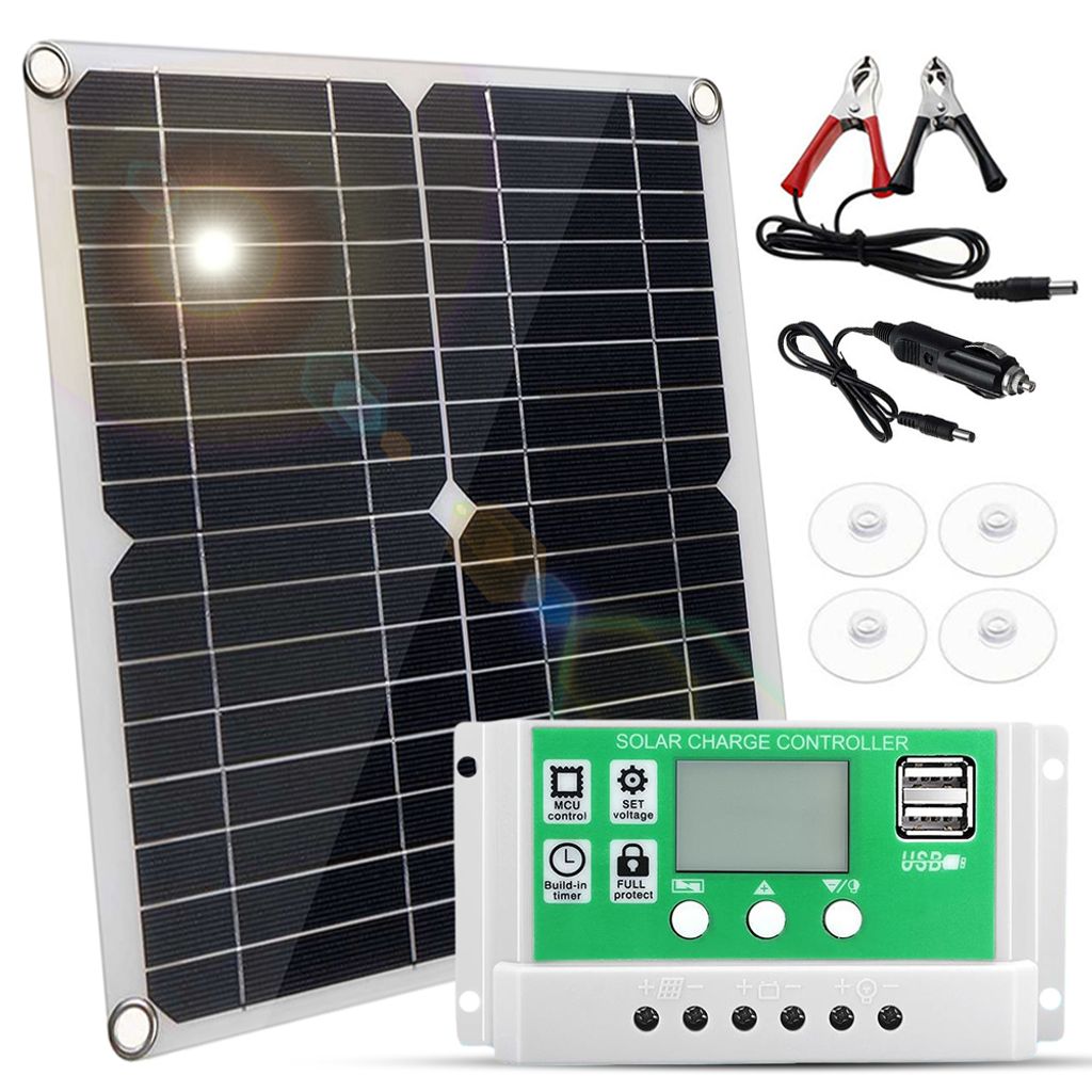 zestaw paneli słonecznych 20W 12V, monokrystaliczny panel Zdjęcie produktu 