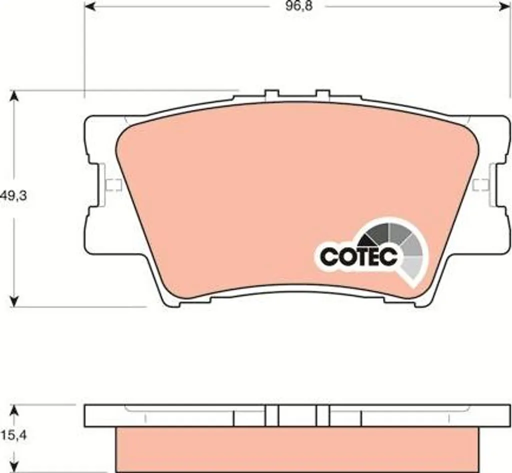 Plaquettes de Frein TRW GDB3426 pour Camry et RAV 4 - Freinage OE