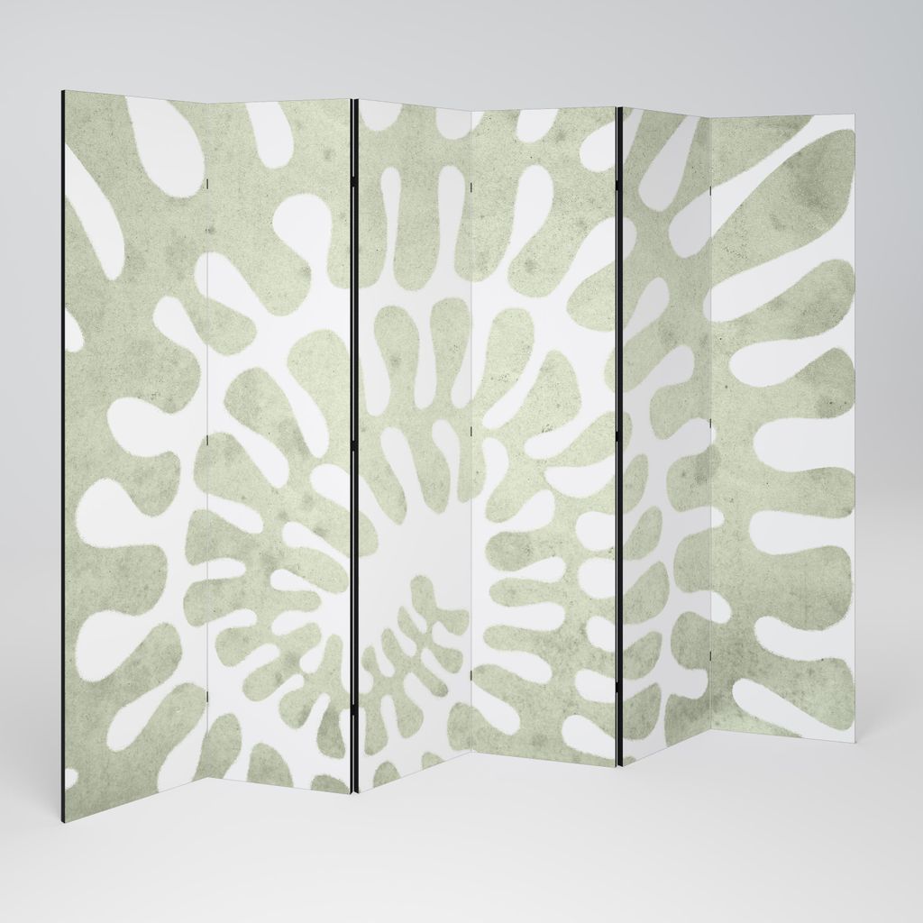 SpaceRebels Paravent Raumteiler - 6-teilig Raumtrenner, Druck 2-Seite - Raumtrenner - Trennwand Wohnung - Room Divider - Spanische Wand Deko Modern...