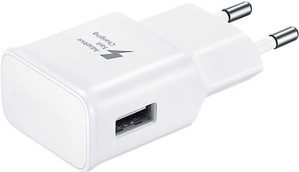 Schnell-Ladegerät für Original Samsung Galaxy Note 8, Note 9 weiß 15W USB-Netzteil 2A Adapter 2000mAH Travel-Charger