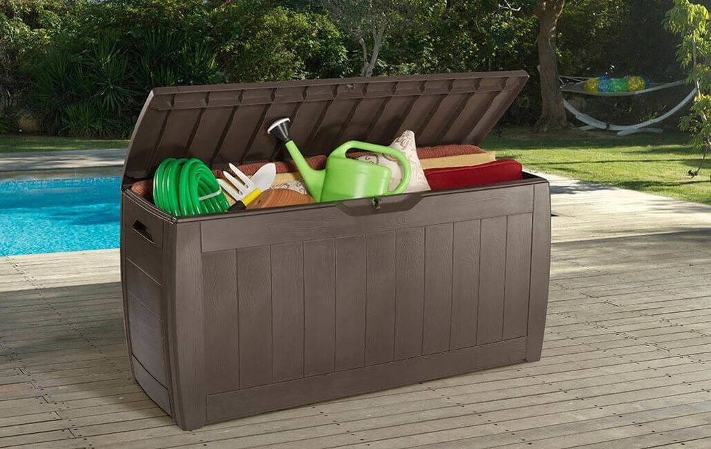 Keter Hollywood Terrassenbox braun Gartenboxen