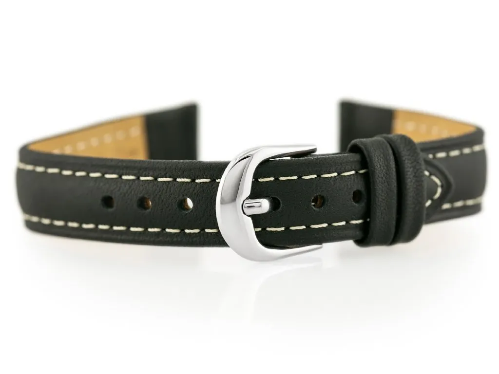 Bracelet en cuir souple 14mm pour Bisset BS-158 - Confort et Durabilité