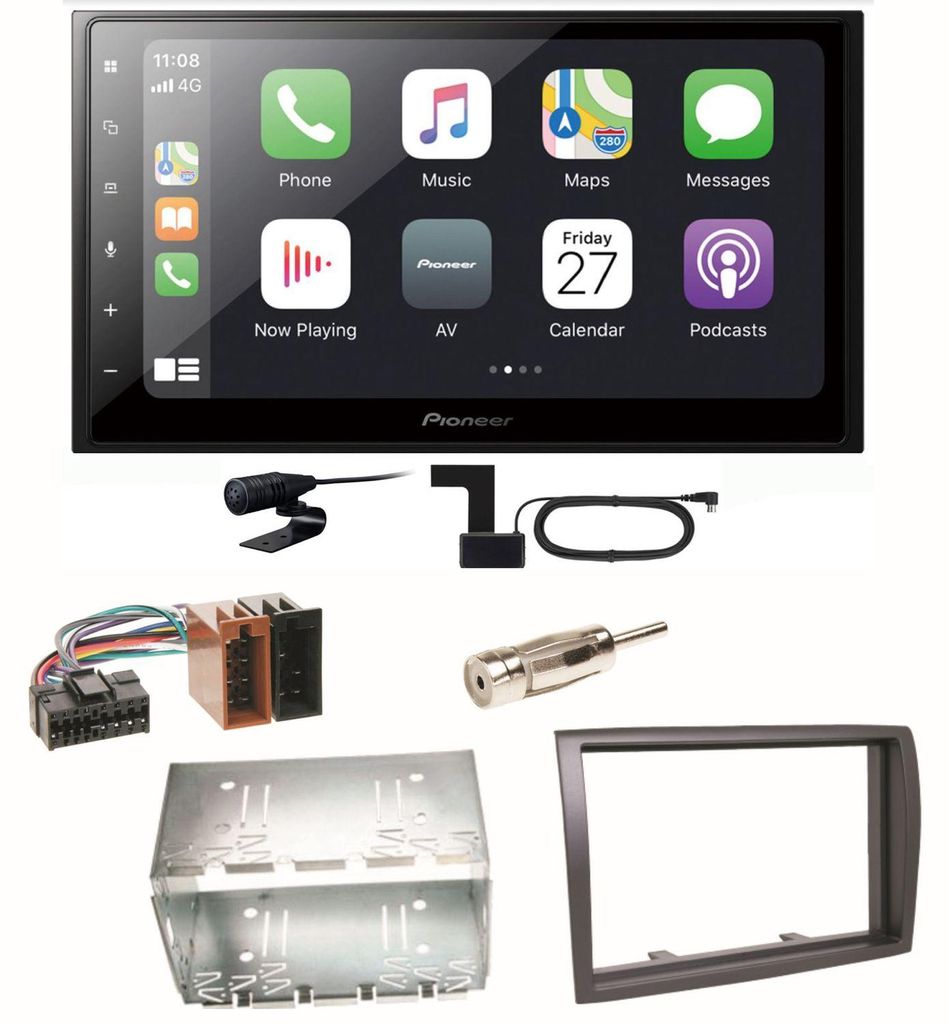 Pioneer SPH-DA250DAB Bluetooth DAB+ MP3 Einbauset für Fiat Produktbild 