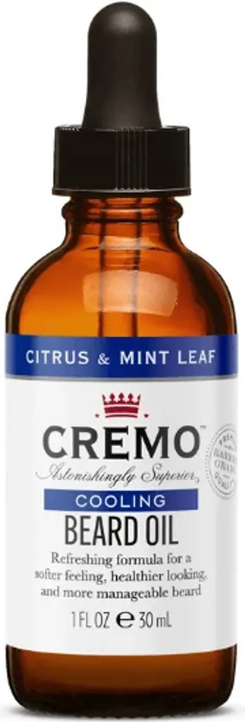 Huile à barbe anti-démangeaisons Cremo Citrus et Menthe fraîcheur 30ml