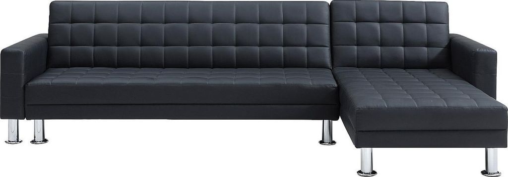 Ecksofa mit Schlaffunktion - Ecke wechselbar - Kunstleder - Produktbild 