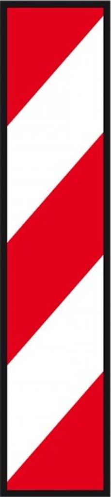 Schild I Verkehrszeichen Leitbake linksweisend, Nr.605, Aluminium RA1, reflek...