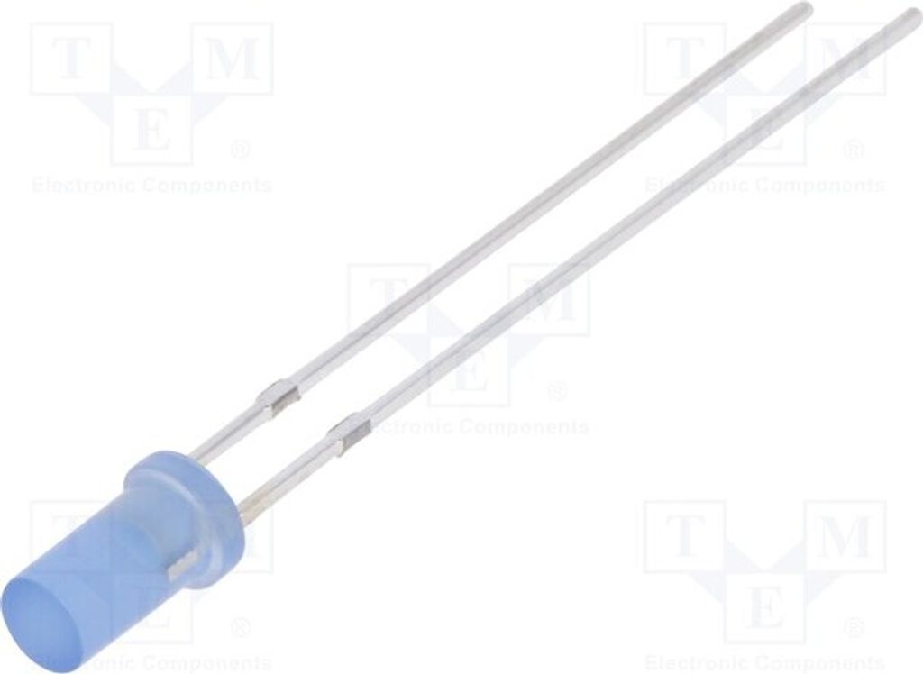 2x LED 220÷330mcd 140° blau 3mm ohne Stopper OSB5SA3NE4A LED Dioden THT 3mm