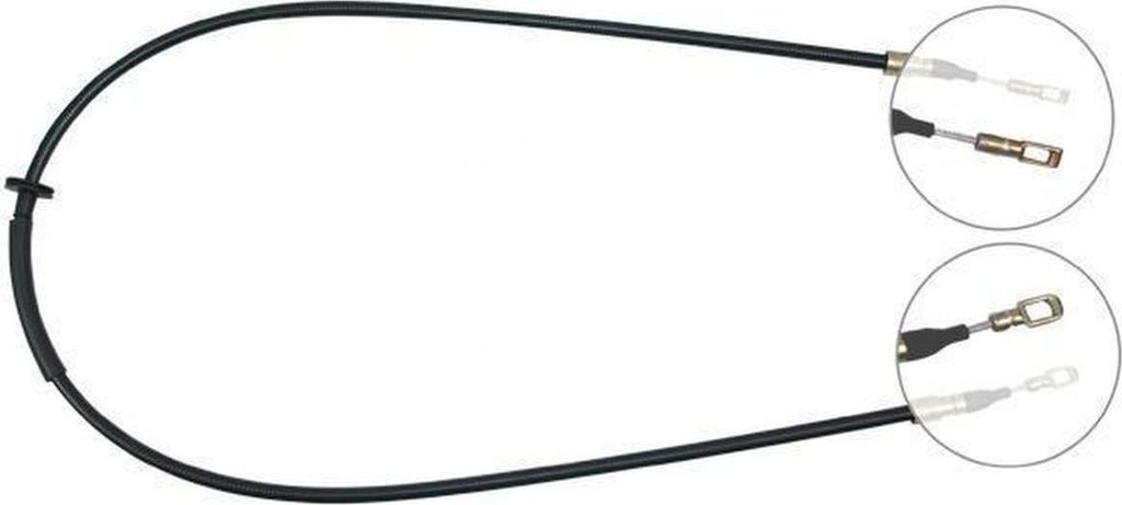 Seilzug Feststellbremse 1.435 mm Trommelbremse A.B.S. für u.a. VOLVO 340-360