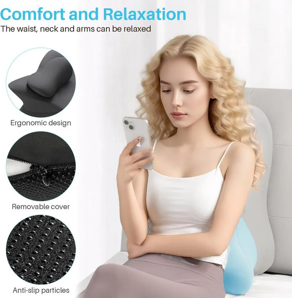 Support de lecture et sommeil ventral : coussin cervical à mémoire