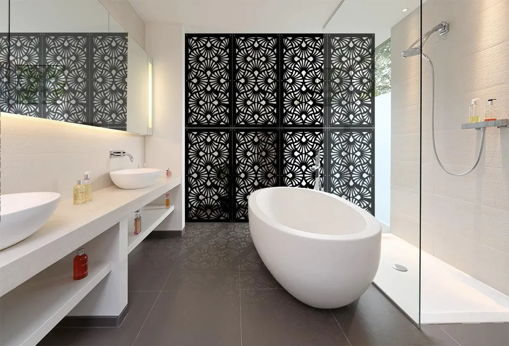 EVENTAILS Pannello PVC Traforato Nero 73x148 cm | Frangisole Design - 3