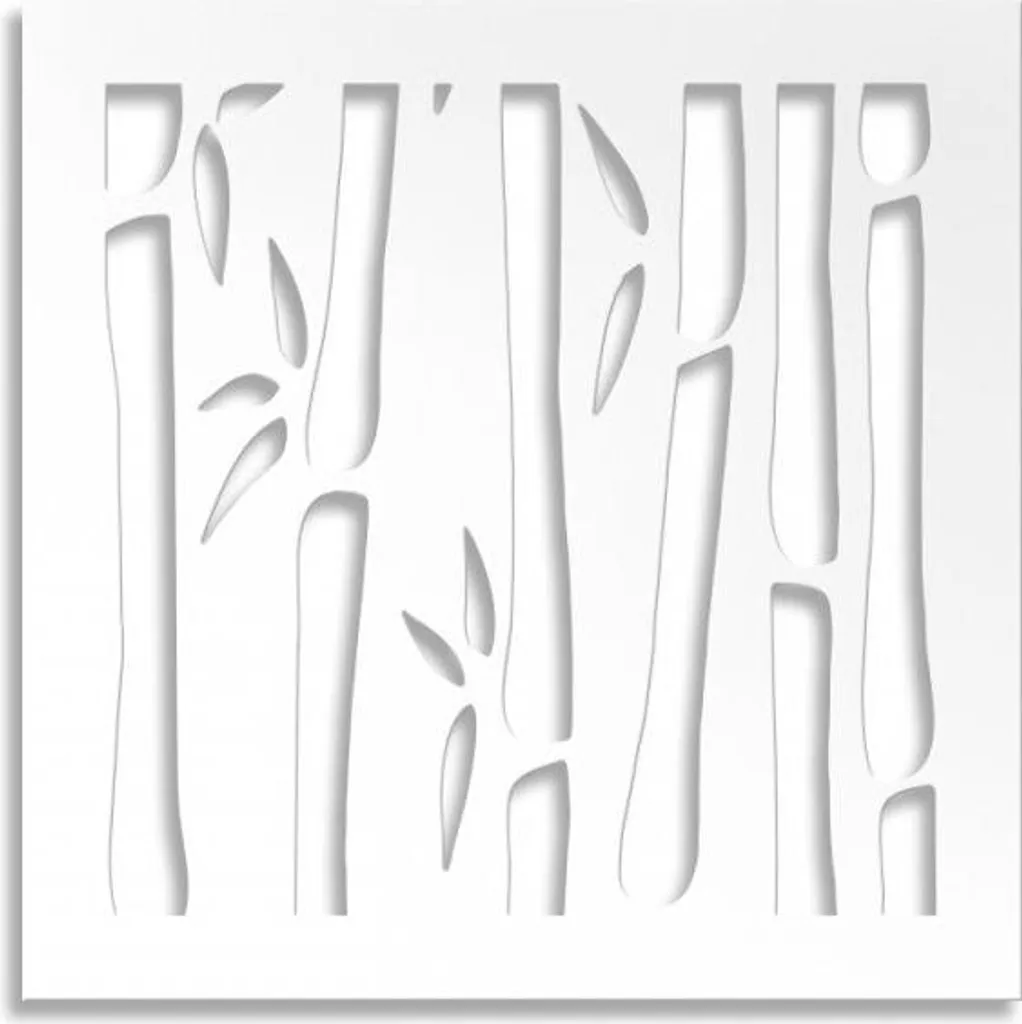 Prezzo Outlet: Pannello BAMBU PVC Bianco 98x98 - Offerta Limitata - 1