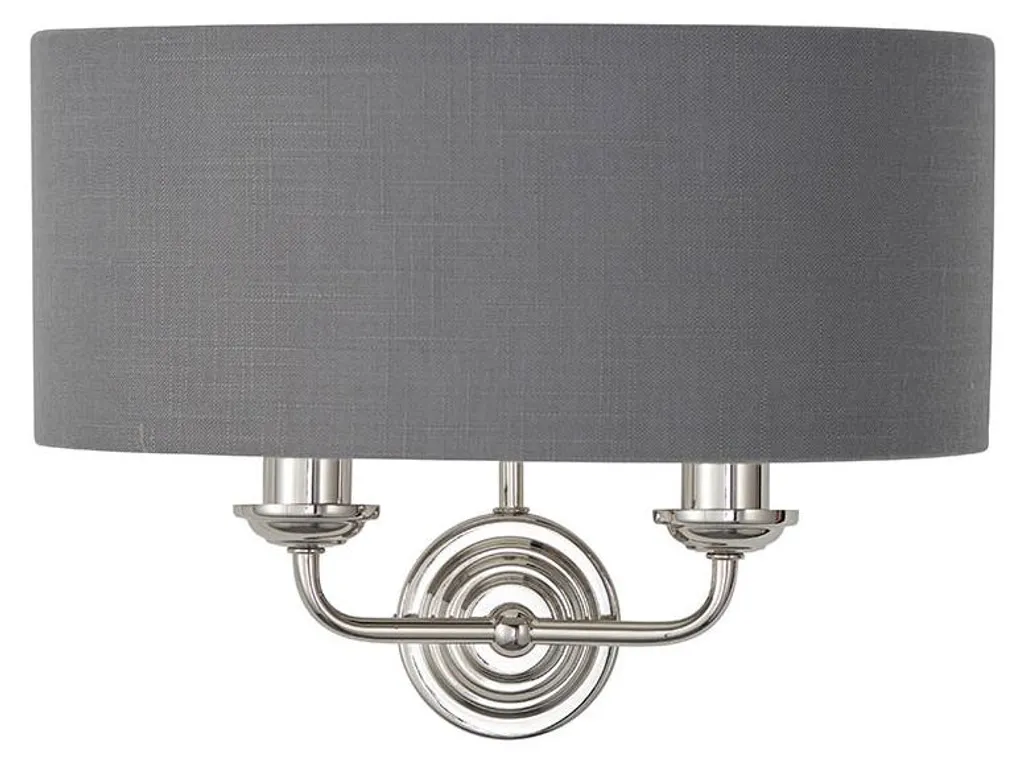 Applique Métal Nickelée Chic 2x15W - Haute Finition pour Ambiance Tamisée
