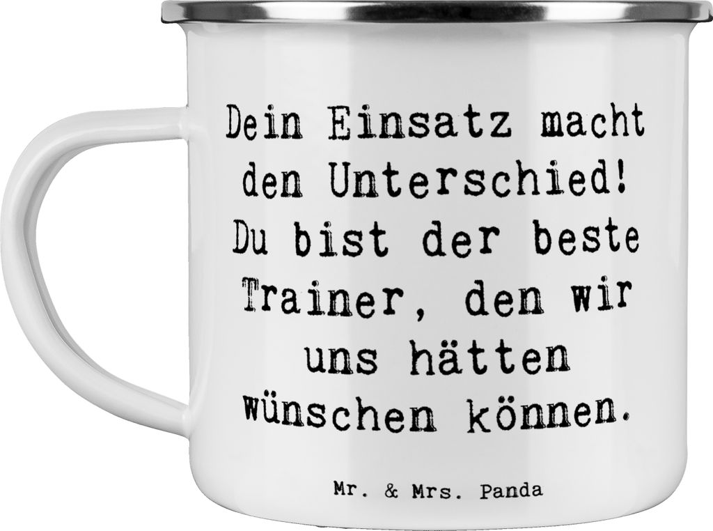 Mr. & Mrs. Panda Pott Spruch Trainer Unterschied - Weiß - Geschenk, Aufmerksamkeit, Persönlichkeit, Teetasse, Danke sagen, Wertschätzung, persö...