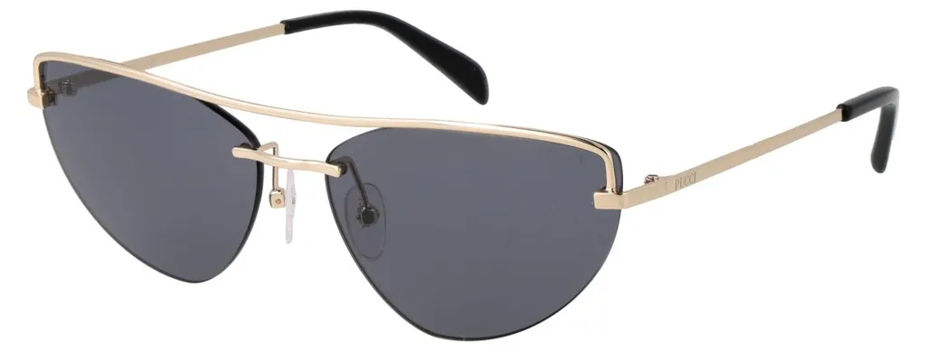 Lunettes de soleil de luxe pour femme Pucci EP0226 monture métal doré