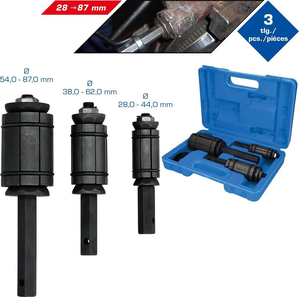 Brilliant Tools Auspuffrohrformer-Satz, 3-tlg.